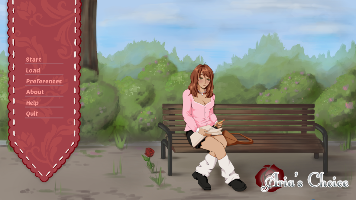 Screenshot of Aria's Choice game